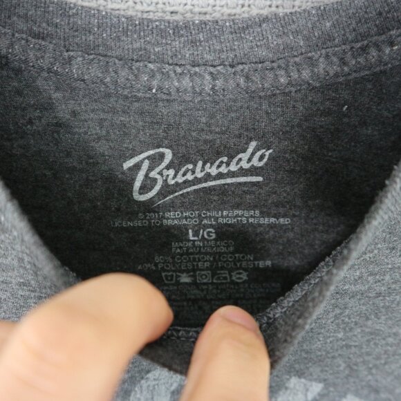 Red Hot Chili Peppers 2017 Bravado Logo Tee Mens Large - Picture 4 of 6